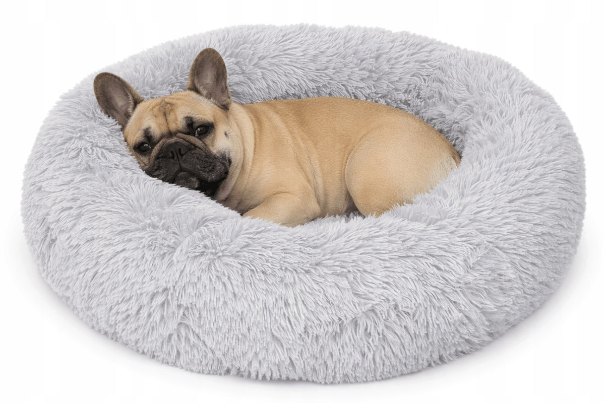 Shaggy 60 cm Dog and Cat Bed – Plush, Non-Slip, Comfortable Brand BB-Shop