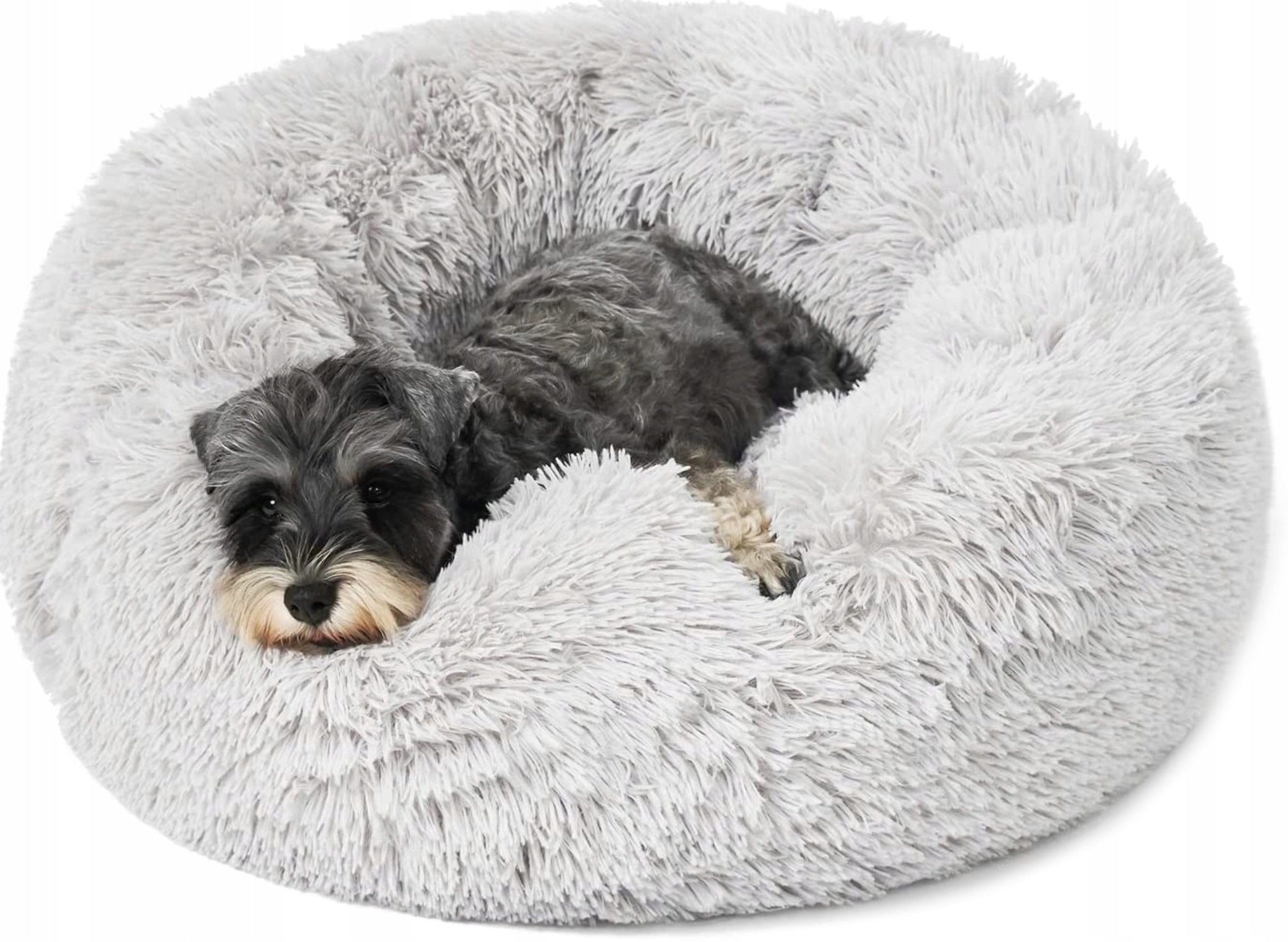 Shaggy 60 cm Dog and Cat Bed – Plush, Non-Slip, Comfortable Length 60 cm