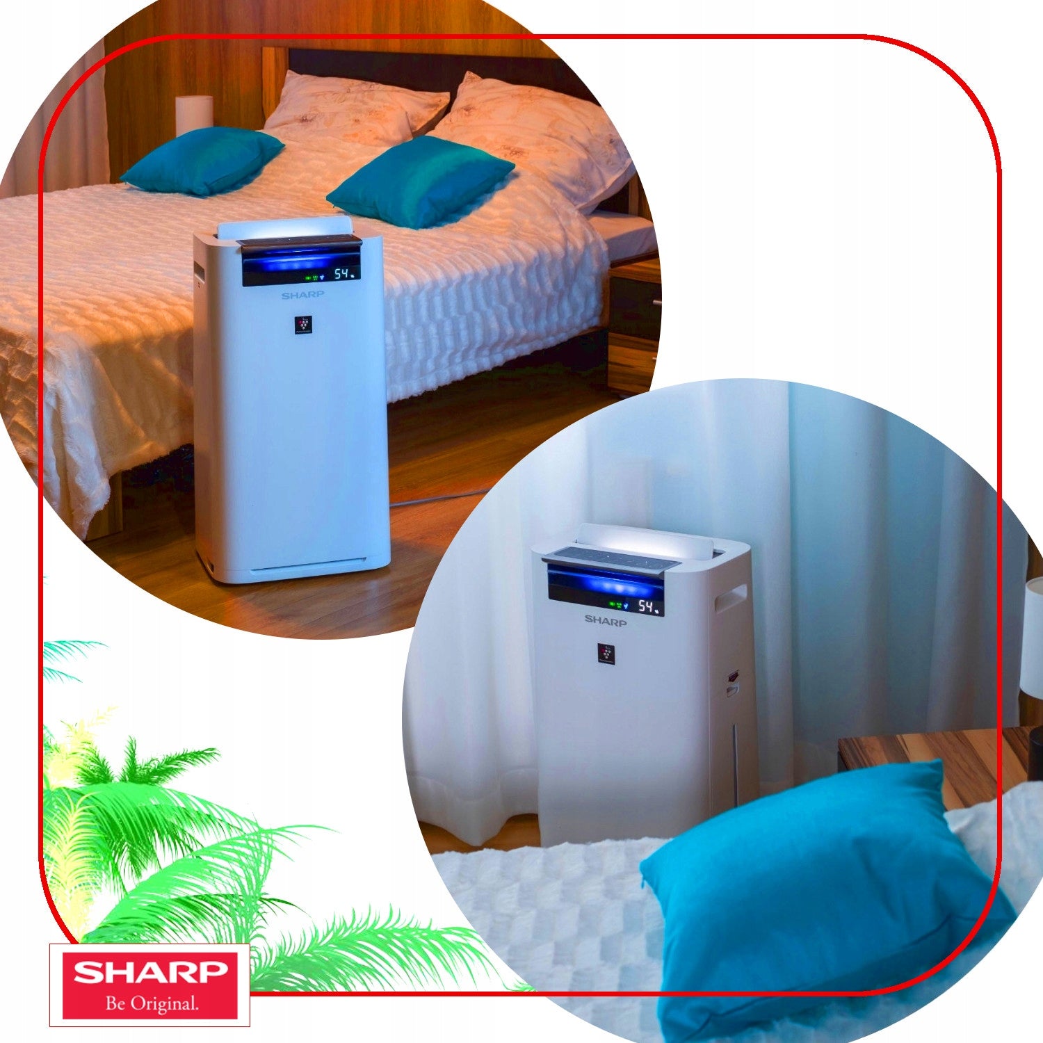 Sharp Air Purifier with Humidifier Ionization KC-G50EUW for Allergy sufferers Manufacturer code KC-G50EUW