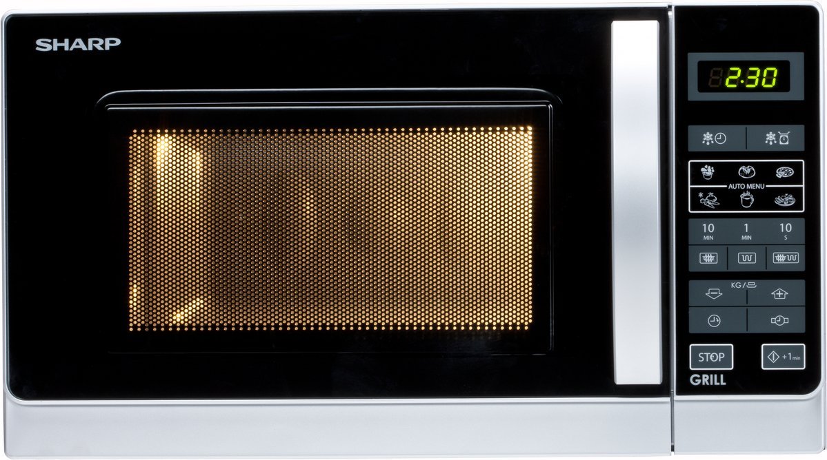 Sharp Microwave oven with grill 20 l silver 800 W Brand Sharp