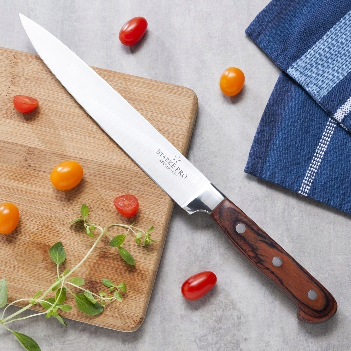 Sharp STAINLESS STEEL KNIFE Universal VEGETABLE FRUIT MEAT KNIFE 22cm Packaging status original