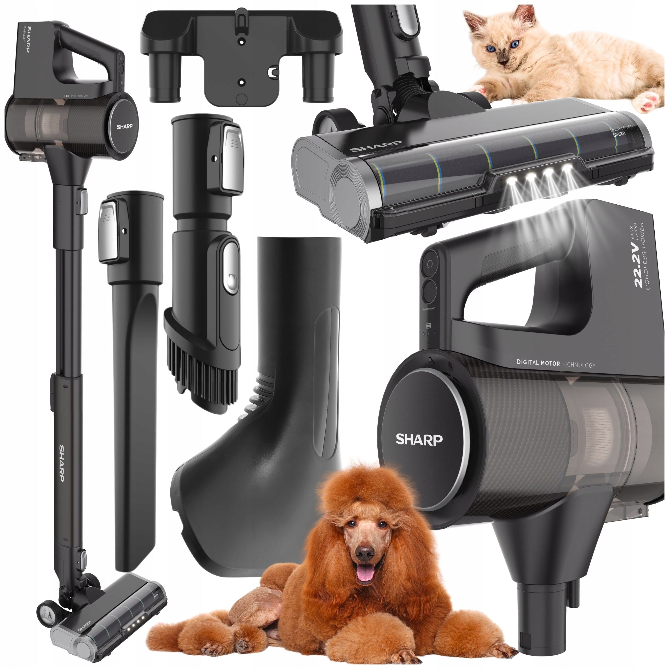 Sharp Vertical Vacuum Cleaner Cordless SA-VP4221BS HOME HAIR Packaging status original