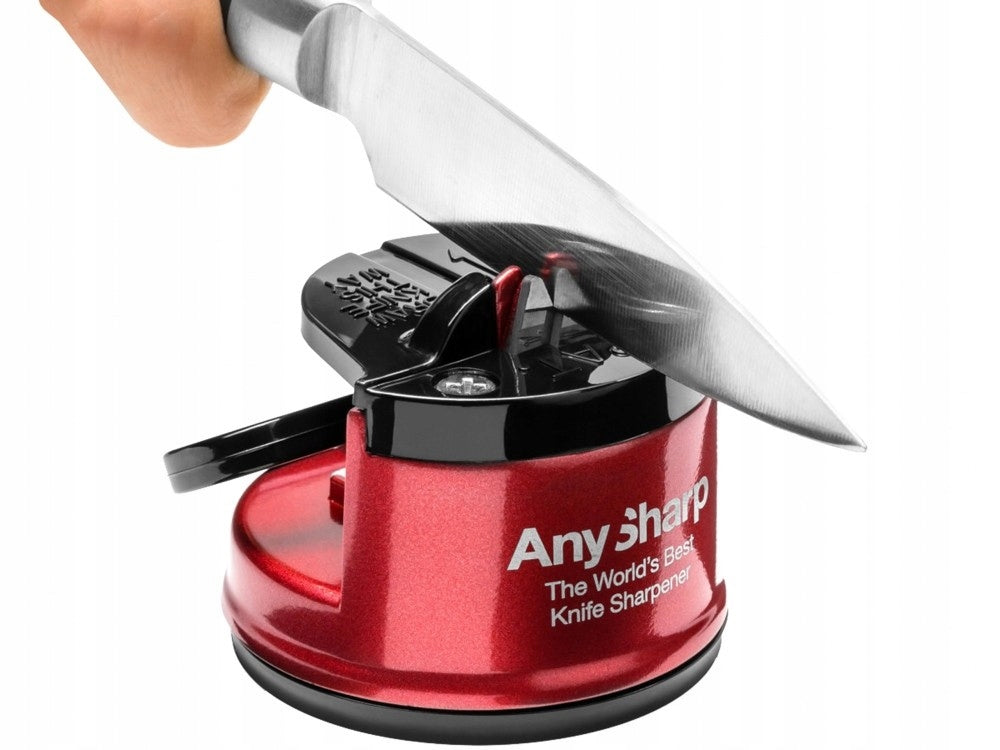 Sharpener Any Sharp Pro red whetstone kitchen knives for countertop Brand AnySharp