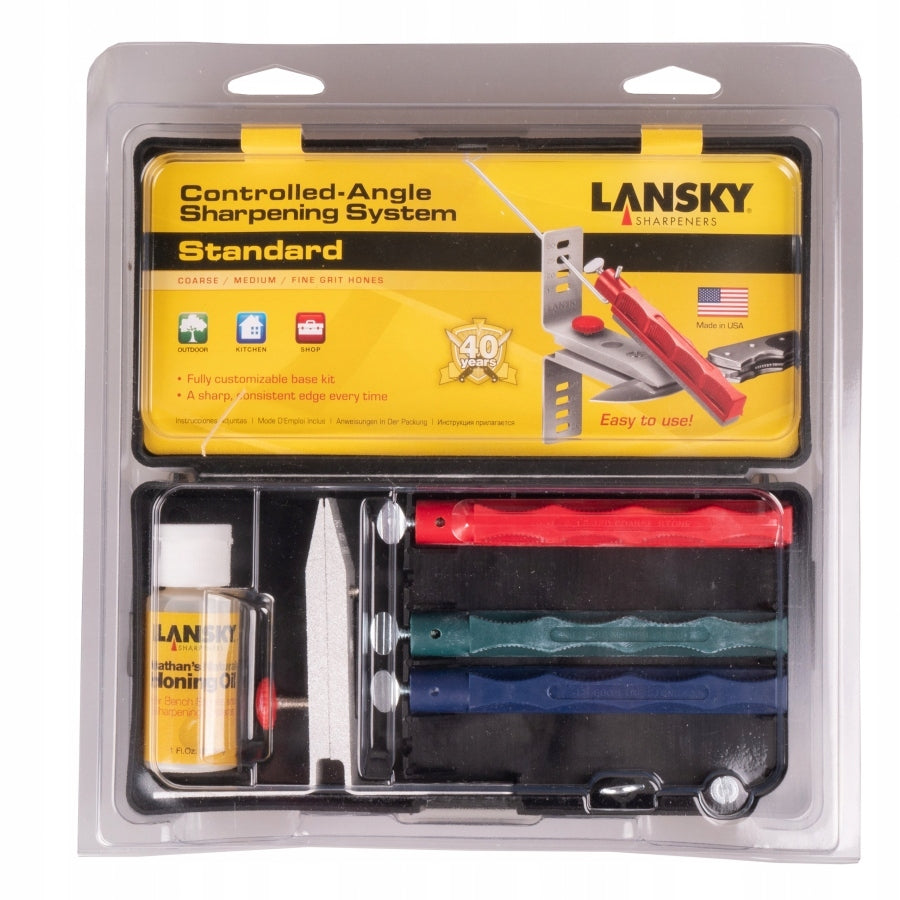 Sharpener, ceramic sharpening kit 3 part Lansky LKC03 + Oil Brand Lansky