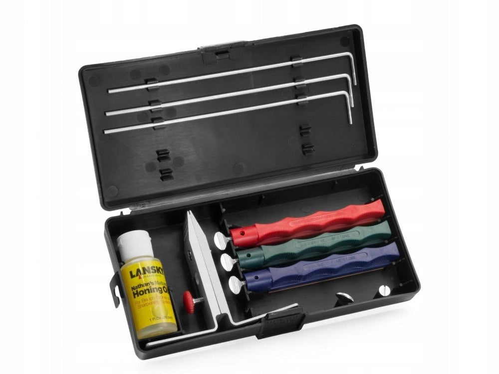 Sharpener, ceramic sharpening kit 3 part Lansky LKC03 + Oil