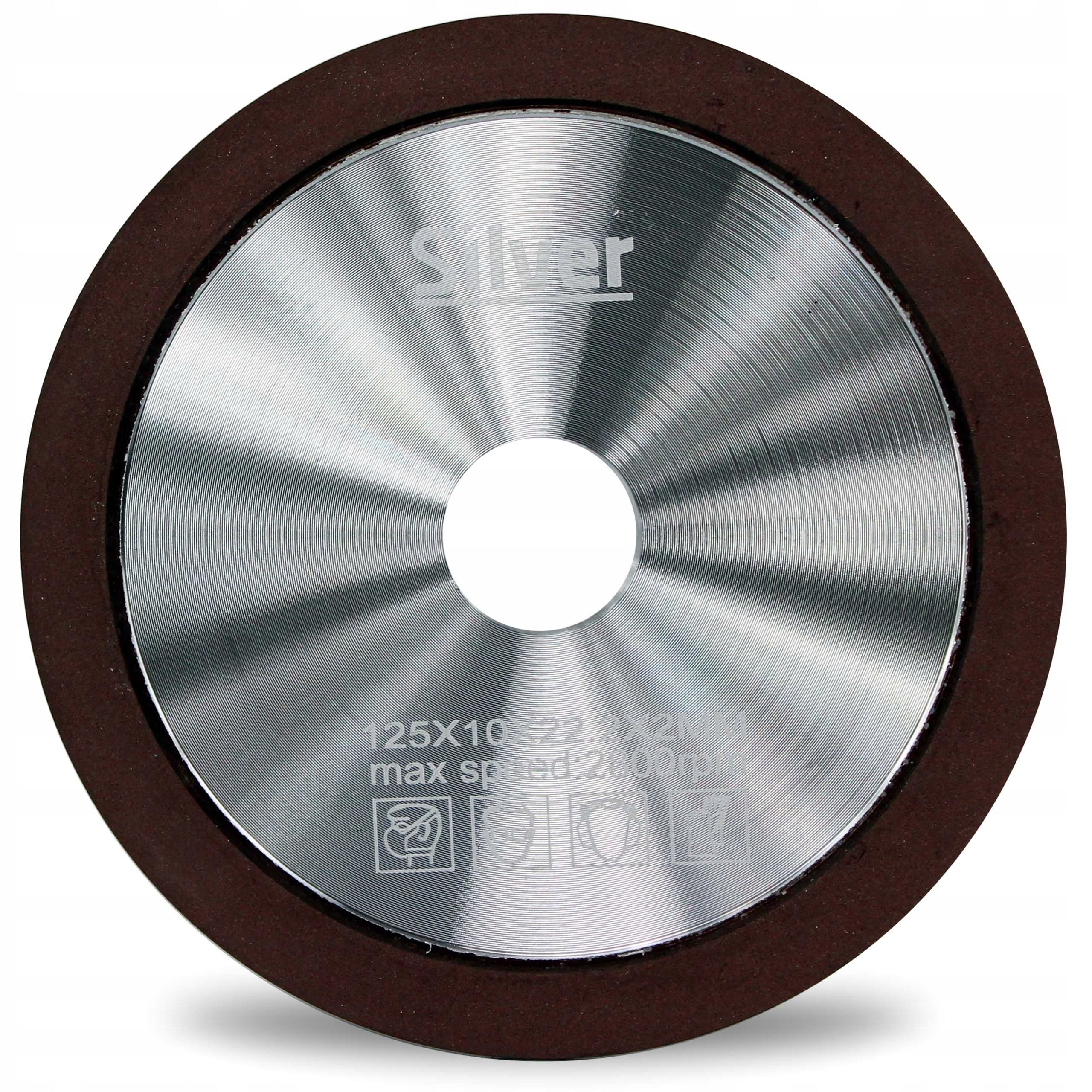 Sharpening disc TCT 125mm 22,2mm diamond Silver Brand Silver