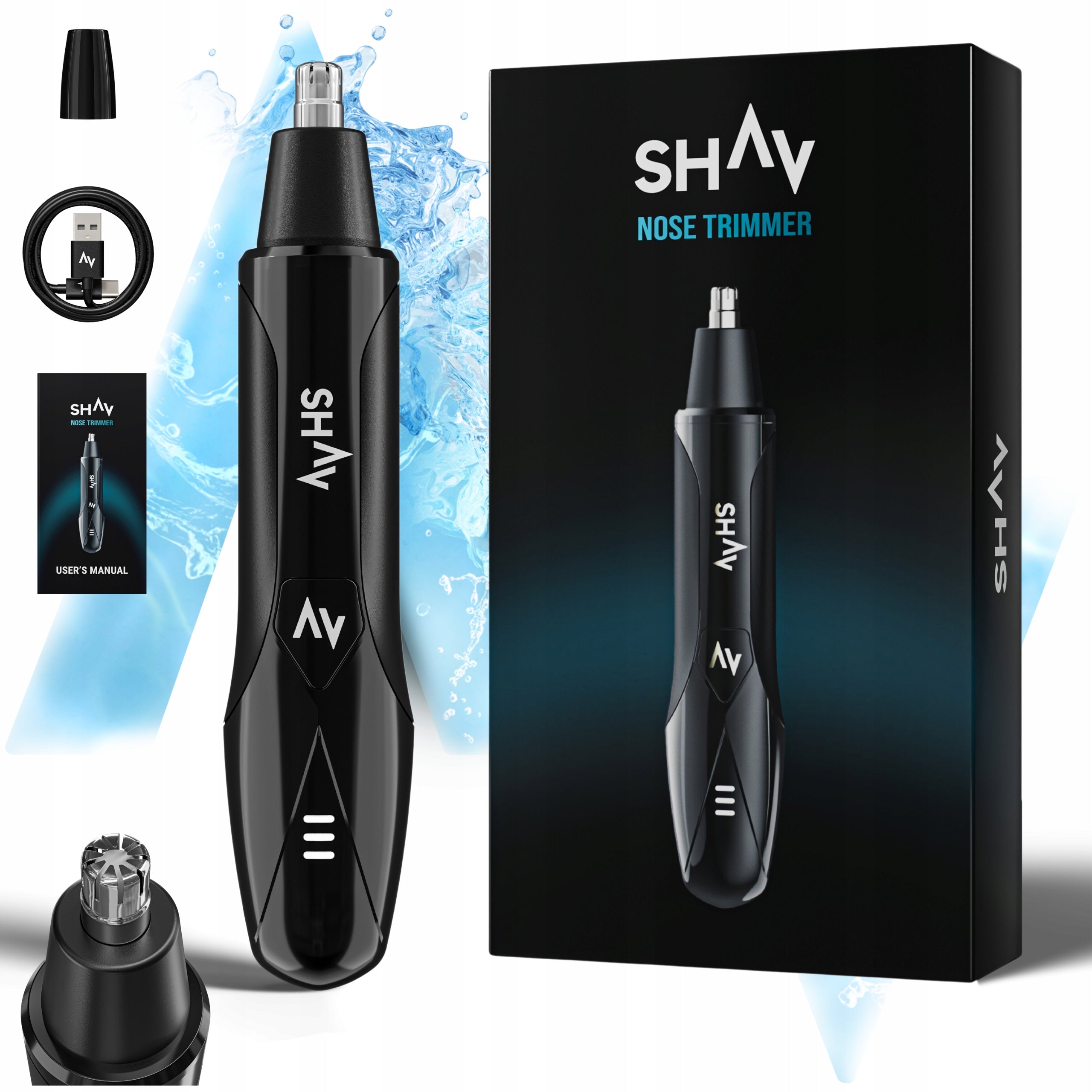 Shav 2 Nose and Ear Trimmer Haircut and Shaving | Perfect Gift