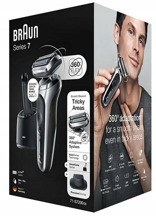 Shaver BRAUN Series 7 71-S7200CC Wet and dry Manufacturer code 71-S7200cc