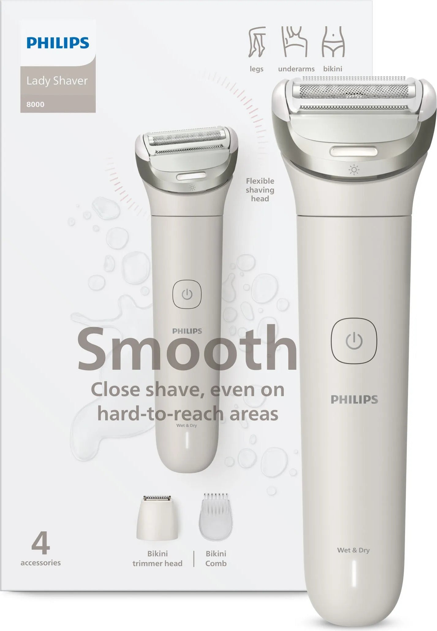 Shaver PHILIPS Lady Shaver BRL147-00 series 8000 Wet and dry