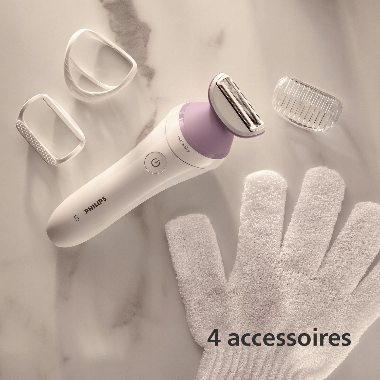 Shaver Philips Lady Shaver Series 6000 +Accessories Manufacturer code DAMSKA GOLARKA DO BIKINI DEPILATOR DO CIAŁA
