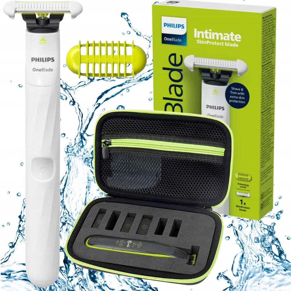 Shaver Philips OneBlade Intimate Women's Electric Razor + Case Freebie