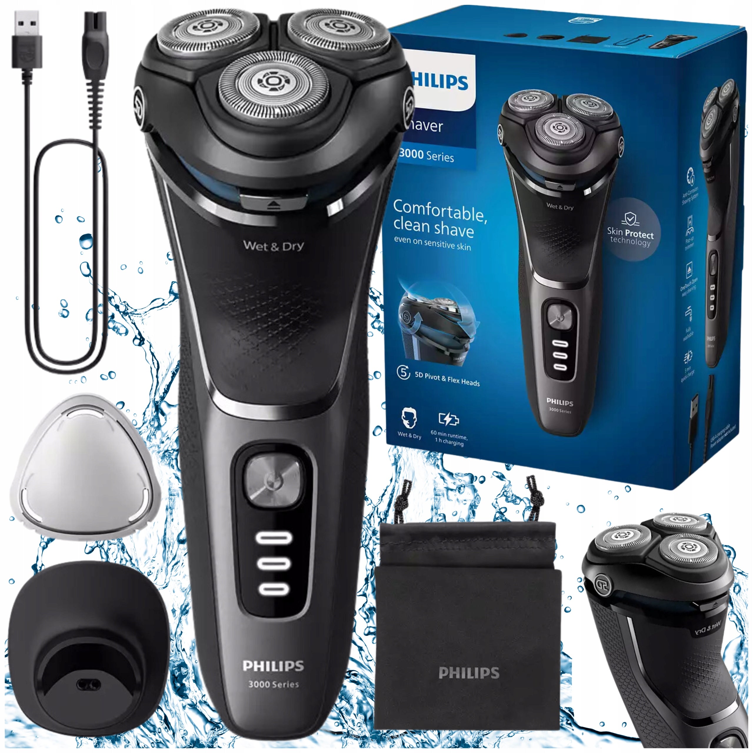 Shaver Philips S3343/13 black Manufacturer code S3343/13