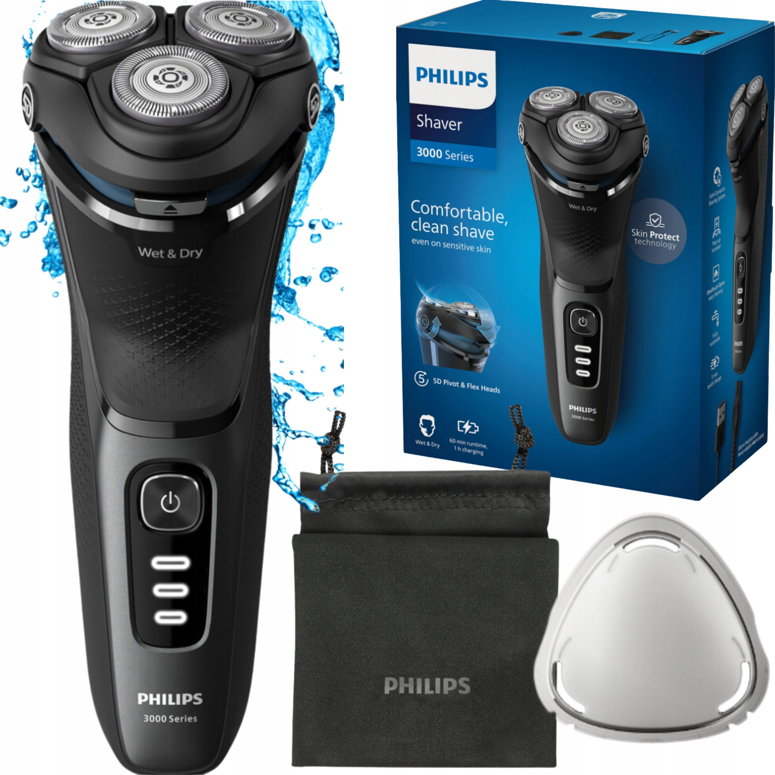 Shaver Philips S3343/13 black Packaging status original