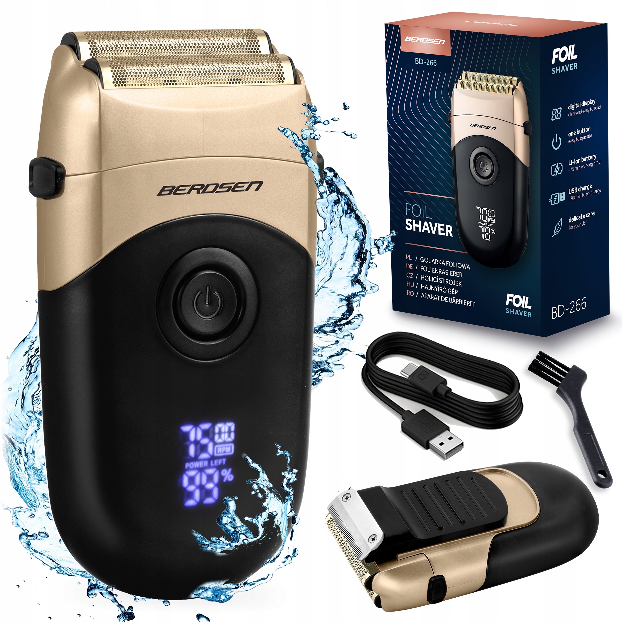 Shaver cordless beard hair clipper Berdsen