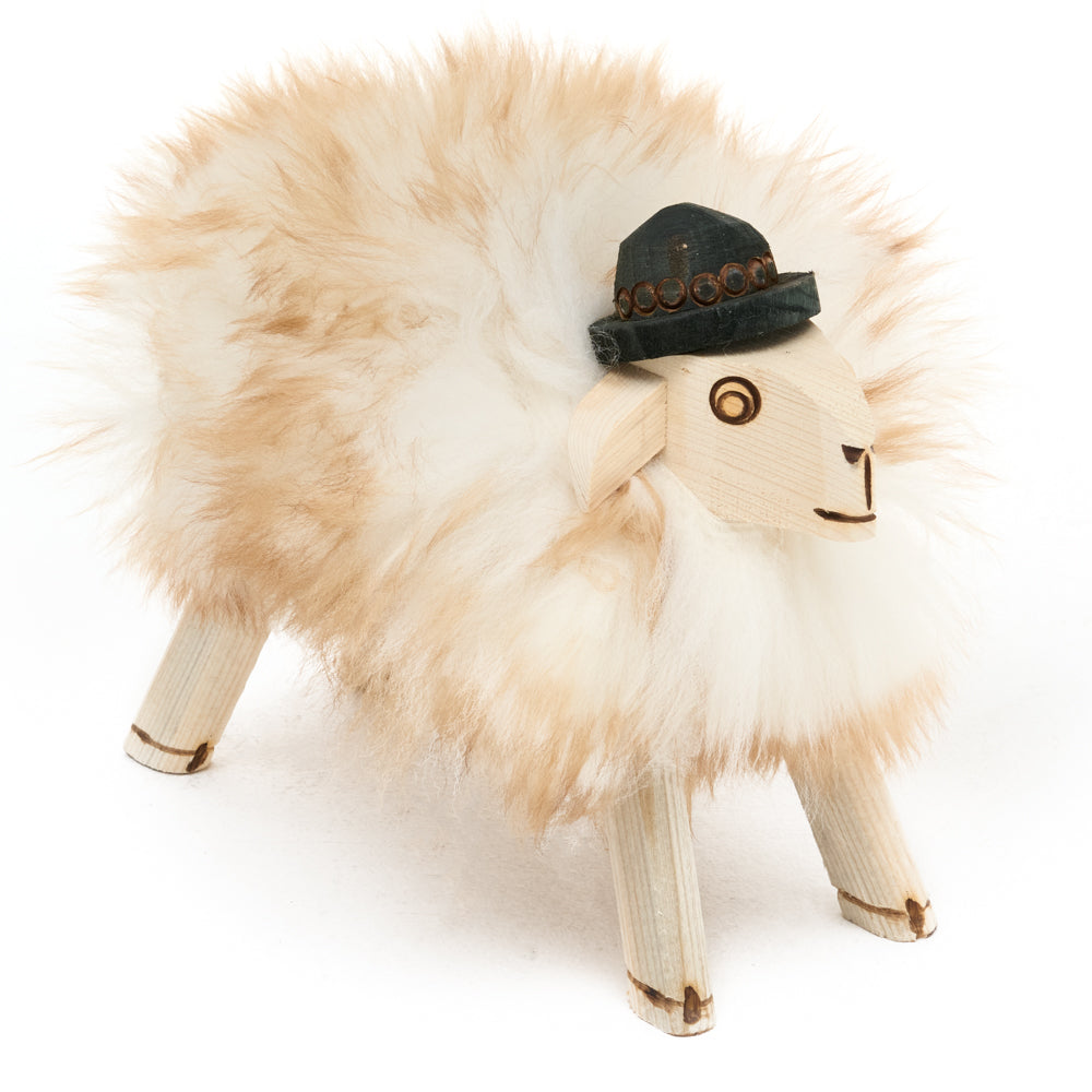 Sheep Decorative Chair with Natural Sheepskin