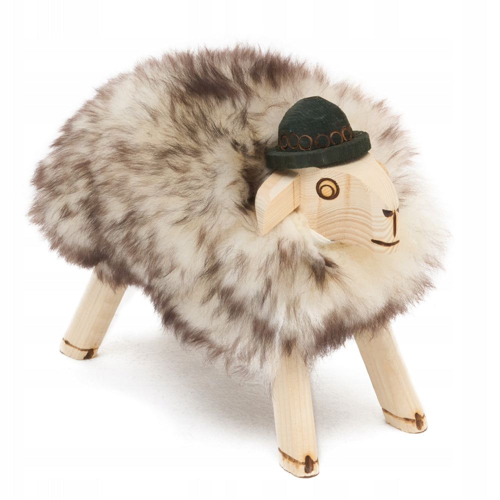 Sheep decorative ornament with natural SHEEP LEATHER