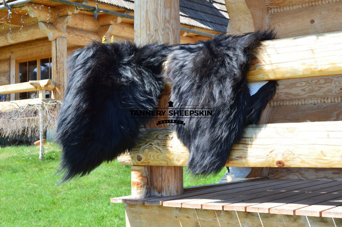 Sheepskin Island Black XXL Long Hair Manufacturer code SK010c
