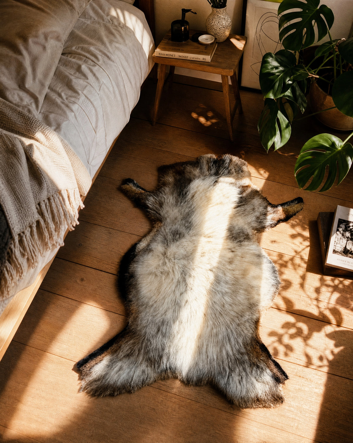 Sheepskin "KAMERUŃSKA" Jas.gray - 70cm/M (Lamb) 100%Natural!*UNIKAT* Packaging status original