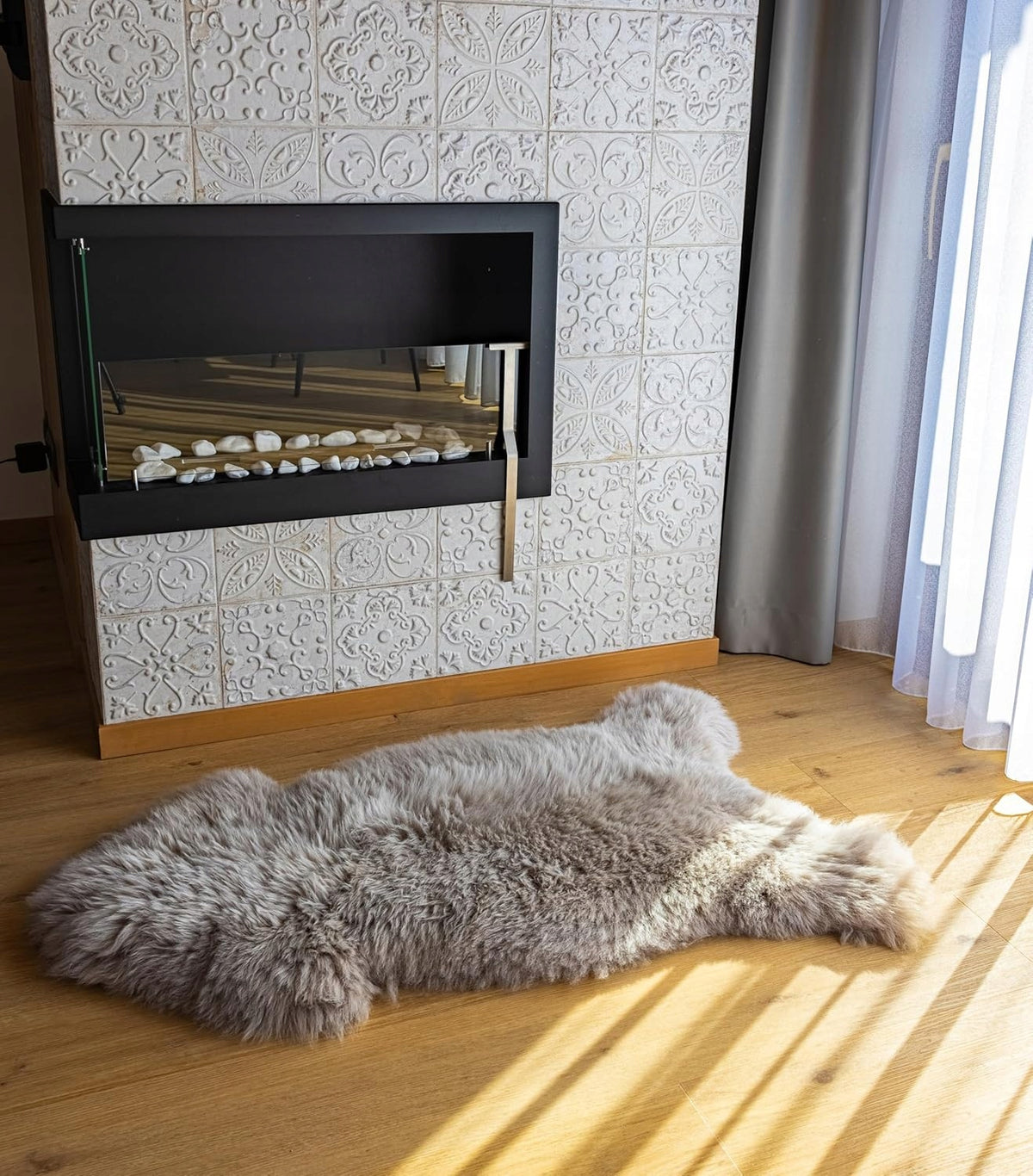 Sheepskin Lambskin Rug, Natural Sheepskin, XXL Cappuccino EAN (GTIN) 5906138937063