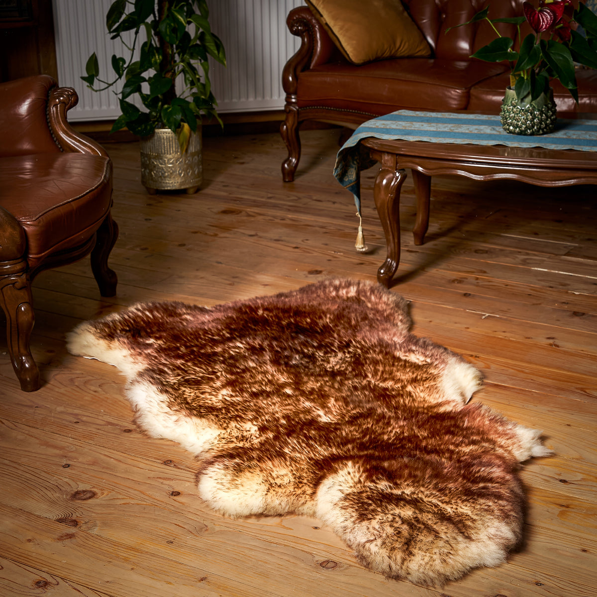 Sheepskin "MUFLON" - 110cm/L (Big Lamb) 100%Natural! Packaging status original