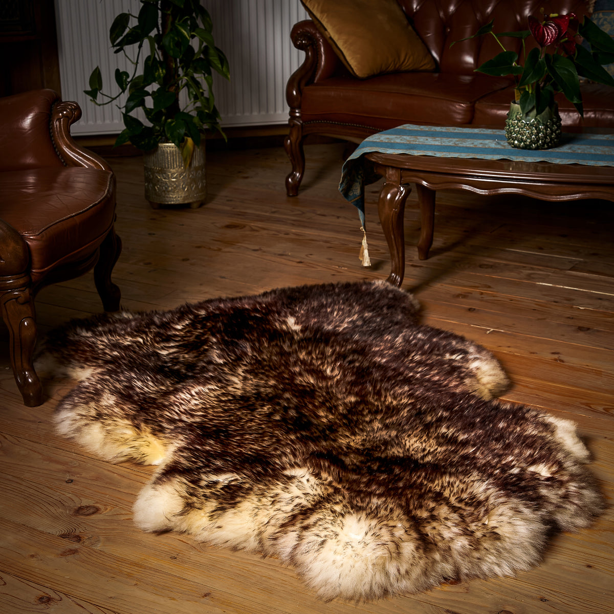 Sheepskin "MUFLON" - 150cm/XXXXL (Mother) 100%Natural! Packaging status original