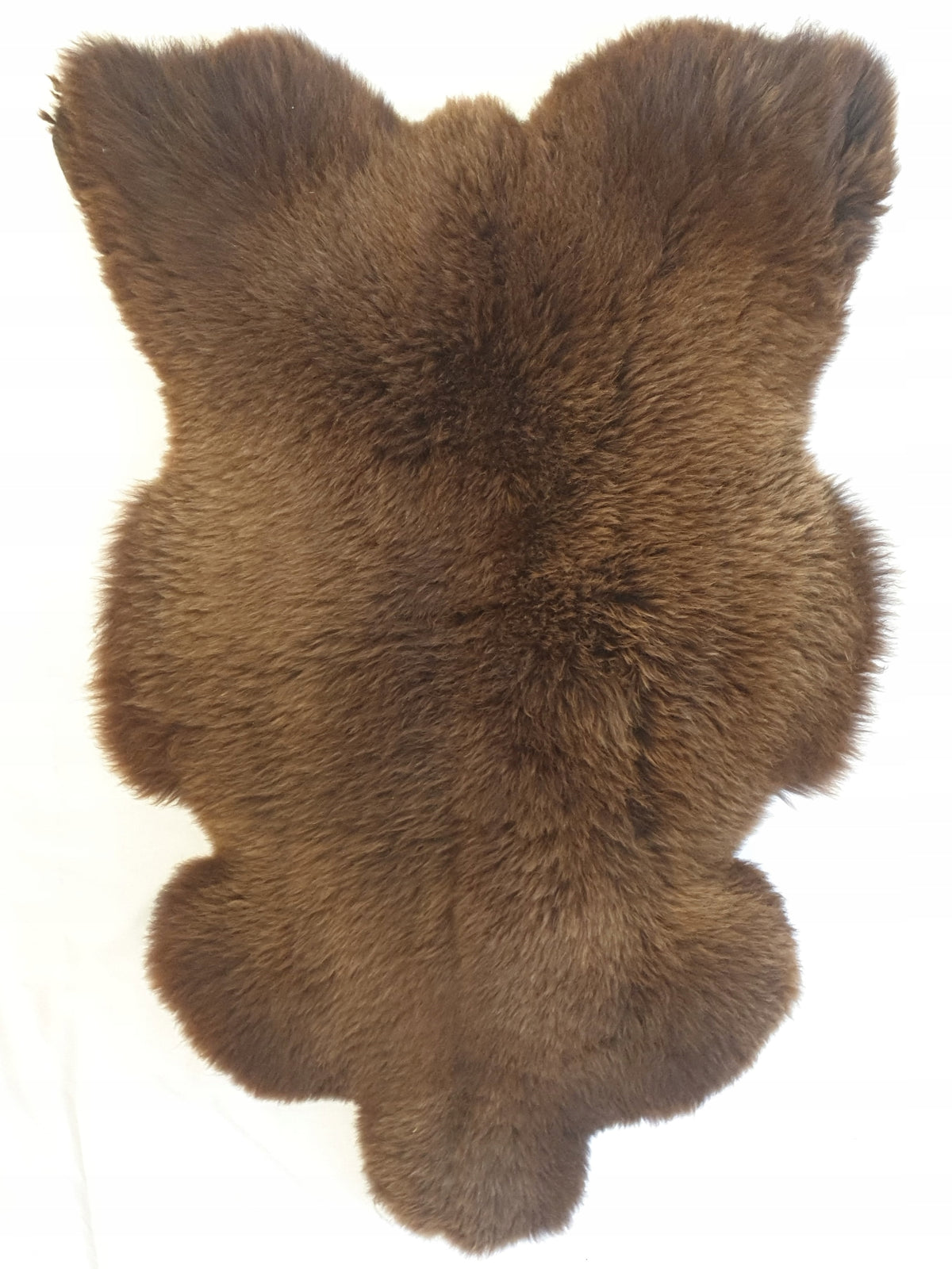 Sheepskin Natural Bedspread Brown Lamb Rug 110x60 cm Soft