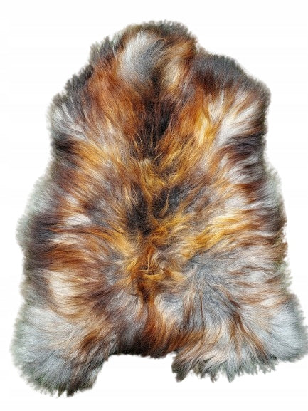 Sheepskin UNIQUE Angular Natural Leather Long Hair