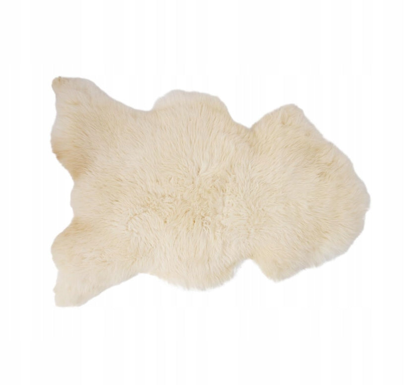 Sheepskin "WHITE" - 60cm/XXXS (Little Lamb) 100%Natural!