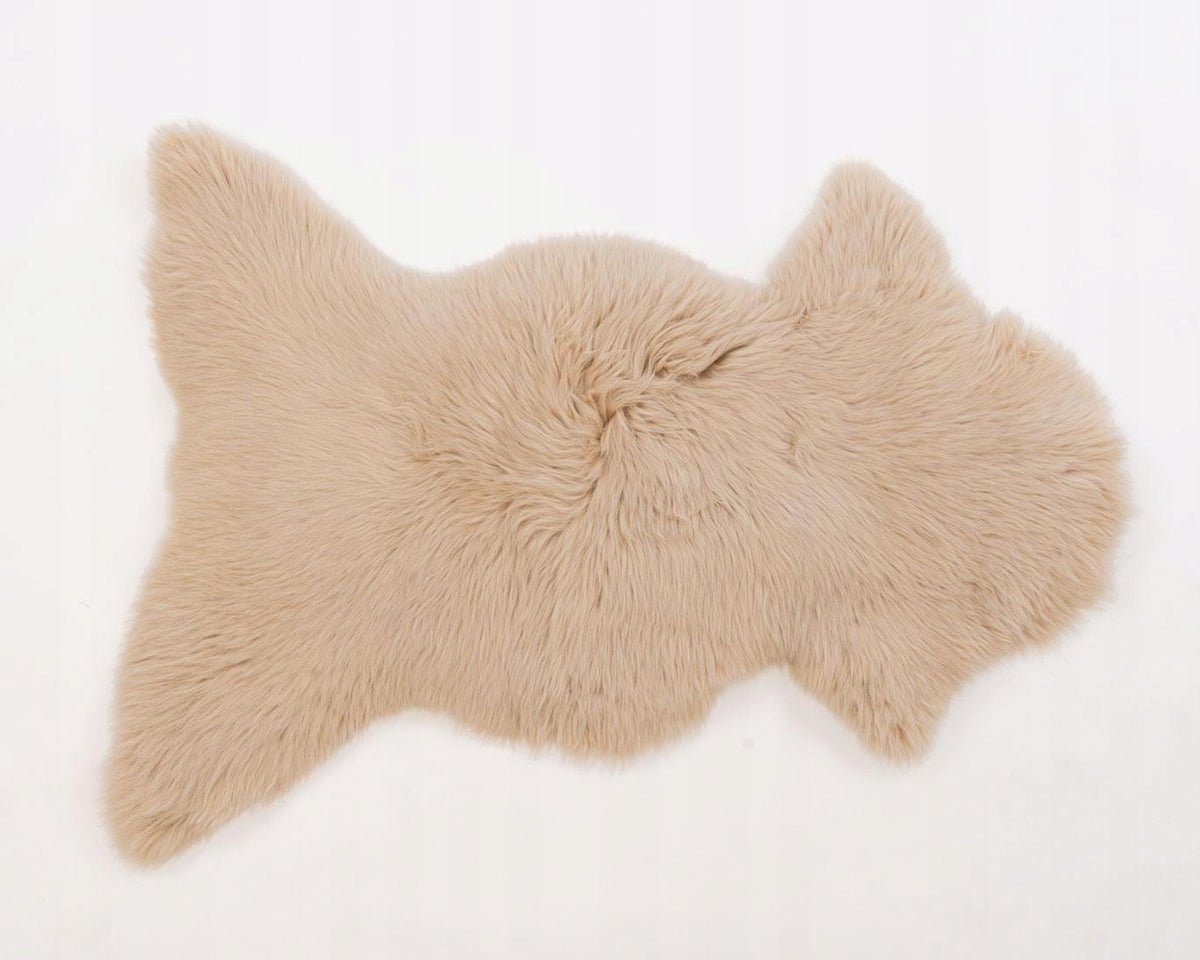 Sheepskin decorative natural "Cappuccino" - 95 cm