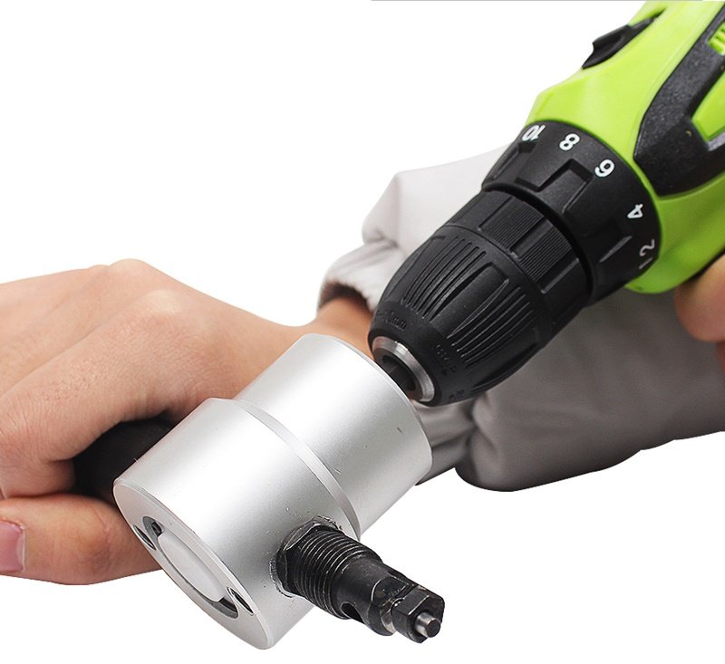 Sheet Metal Cutting Shear Attachment for Drill Brand PolishLook
