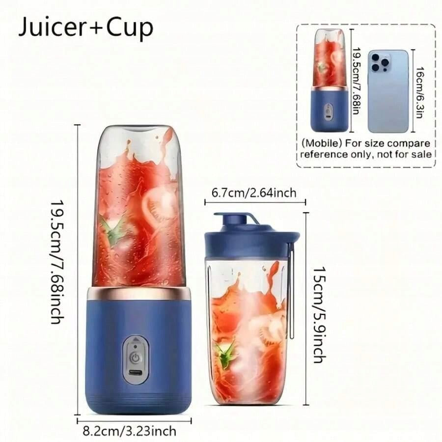 Shein PORTABLE JUICE JUICER FOR USB S07 19.5X8.2CM Dominant color blue