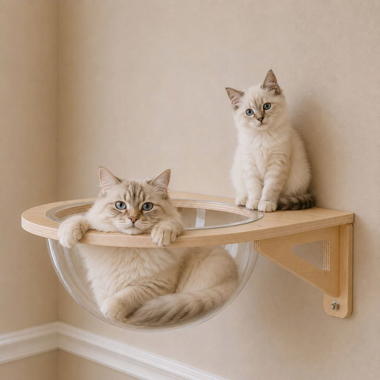 Shelf cat bed for wall Essosway Transparent capsule Brand Essosway