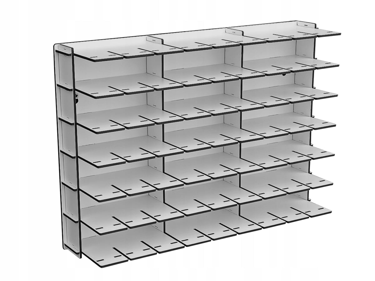 Shelf for cars 63 places double-sided painted Manufacturer code PÓŁKA GARAŻ NA SAMOCHODZIKI RESORAKI