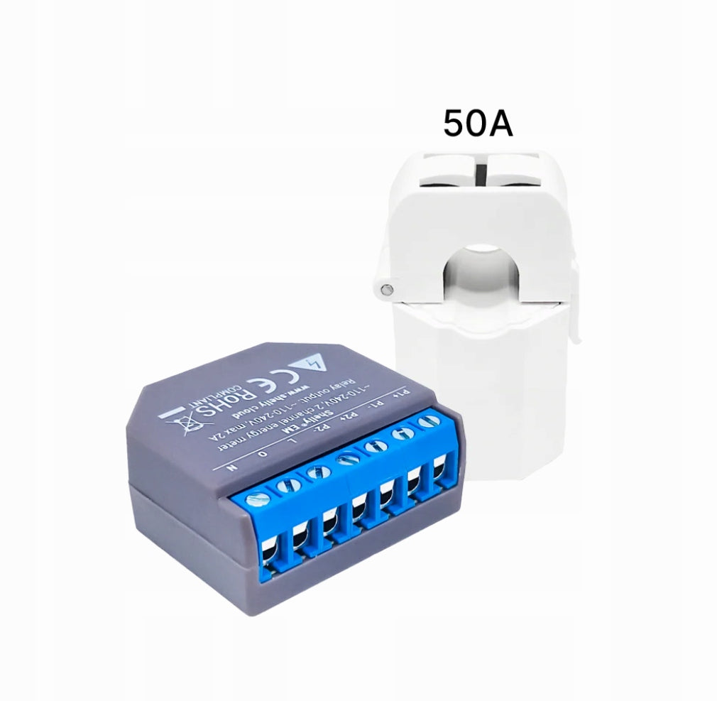 Shelly EM 50A energy measuring module + current transformer
