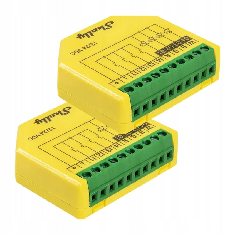 Shelly Plus RGBW PM LED Driver WiFi Bluetooth RGBW 2Pak MQTT Alexa BLE