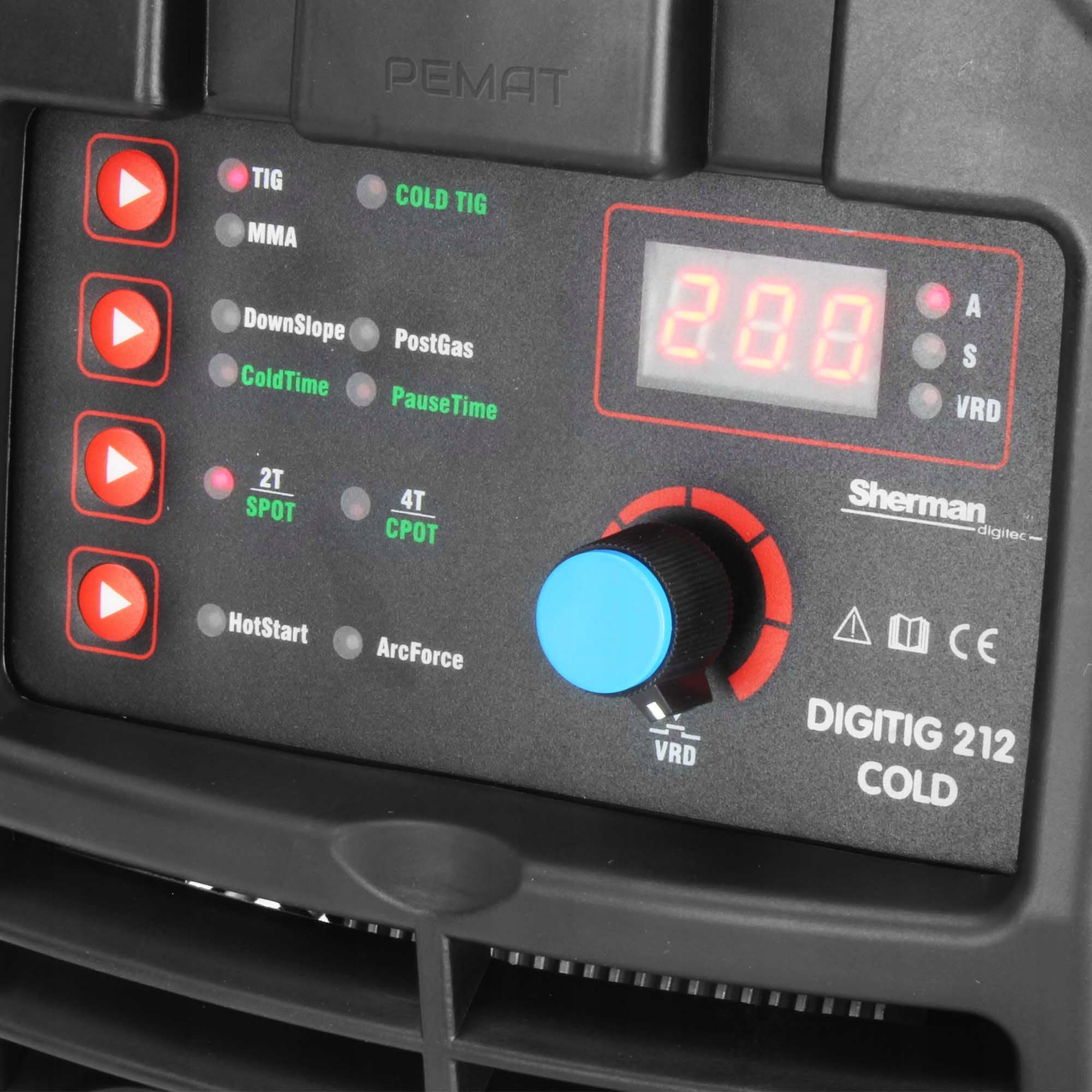 Sherman DIGITIG 212 COLD SPOT inverter welder Manufacturer code 7812679