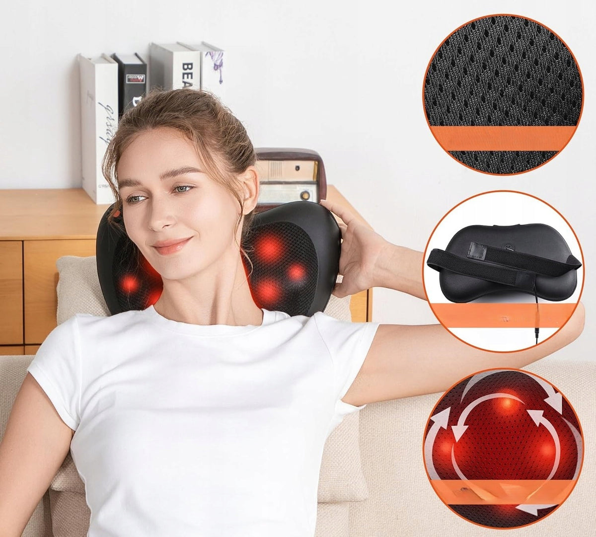 Shiatsu Brelley Back Neck Massager With Heating Massage Pillow Manufacturer code Brelley