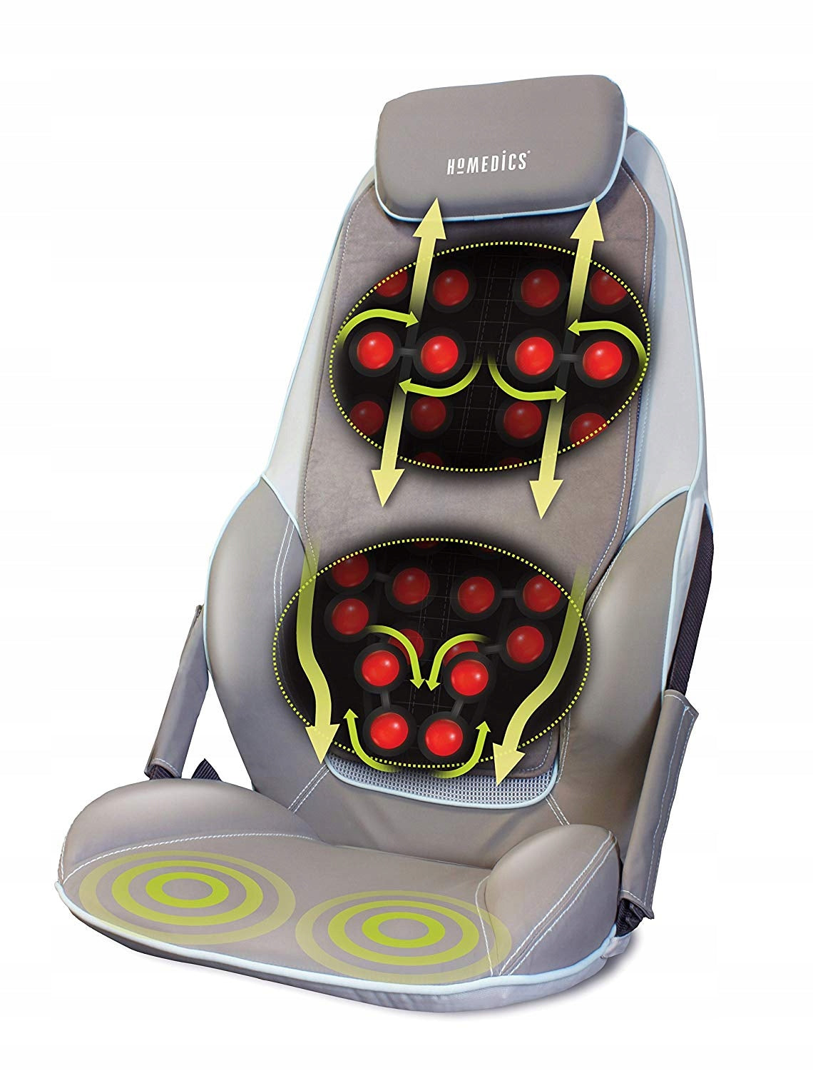 Shiatsu Massage Mat Homedics CBS-1000 Grey 45W 12 Back Programs
