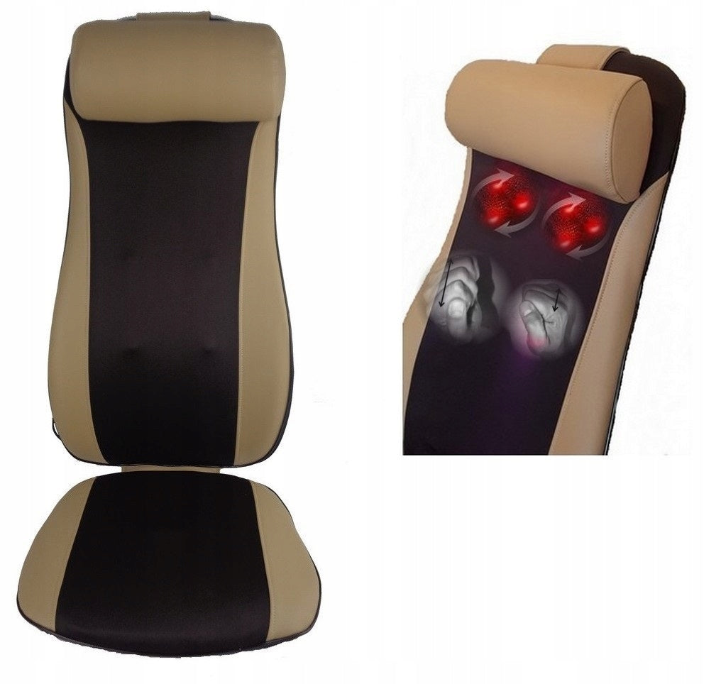 Shiatsu Massage Mat Massager with Tap 3D Massage Mattress Color brown