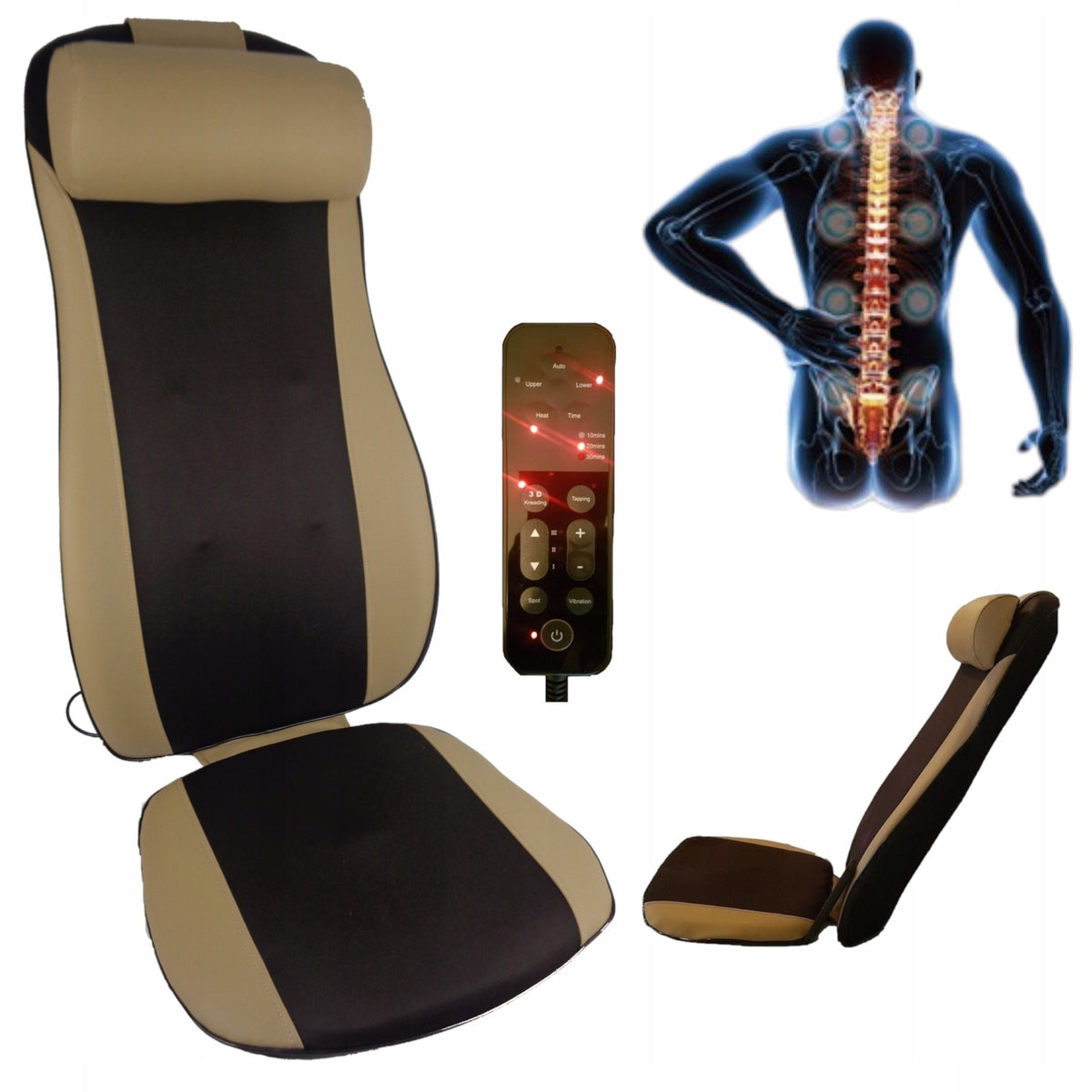 Shiatsu Massage Mat Massager with Tap 3D Massage Mattress
