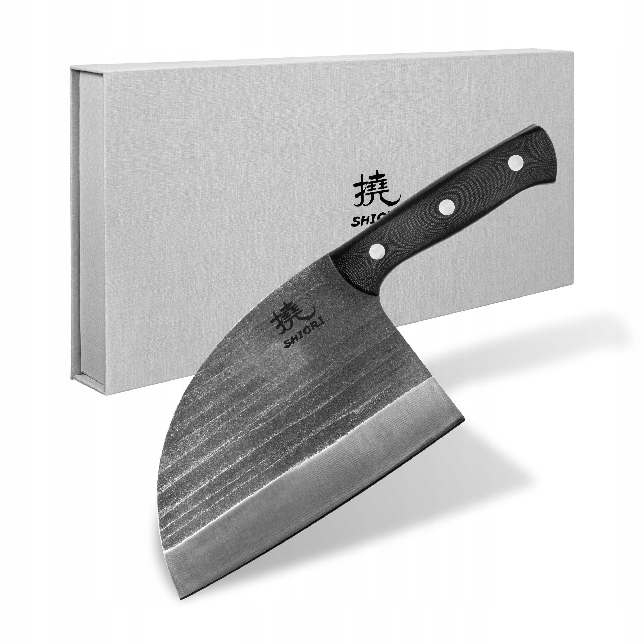 Shiori Serb - Japanese steel meat and vegetable cleaver AUS-10 18cm