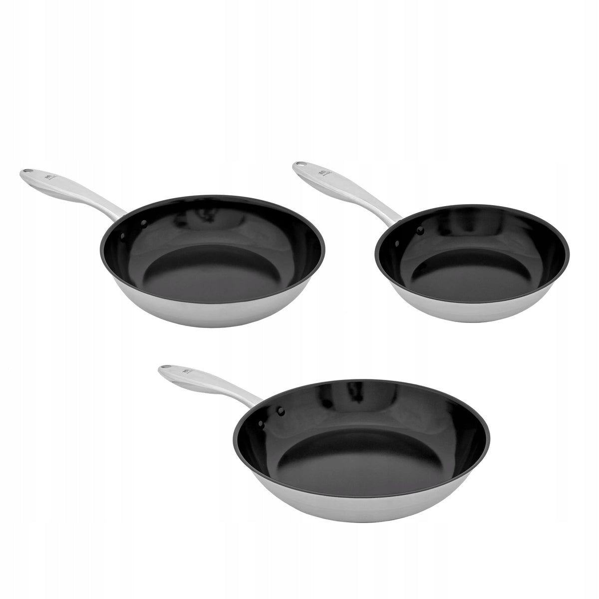 Shiori Stainless Steel 304 Ceramic Coated Pan Set Induction