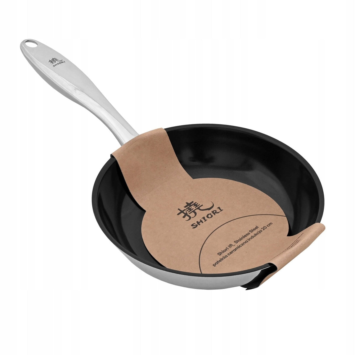 Shiori Stainless Steel 304 Ceramic Coating Induction Frying Pan 20 cm Manufacturer code Stainless Steel 304 powłoka ceramiczną 20 cm