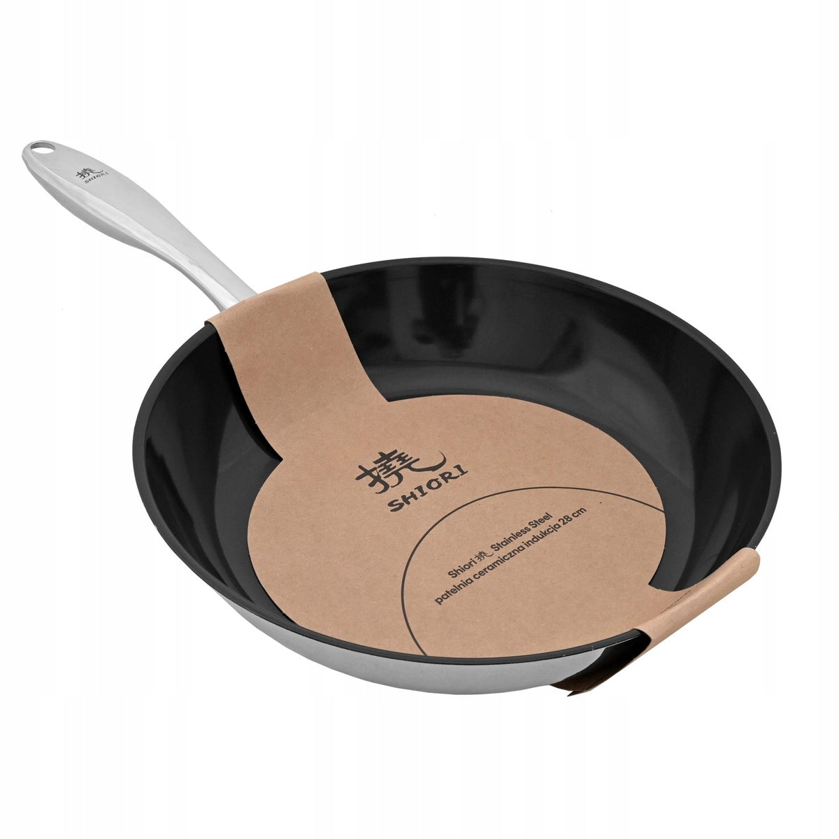 Shiori Stainless Steel 304 Ceramic Coating Induction Frying Pan 28 cm Manufacturer code Stainless Steel 304 powłoka ceramiczną 28 cm