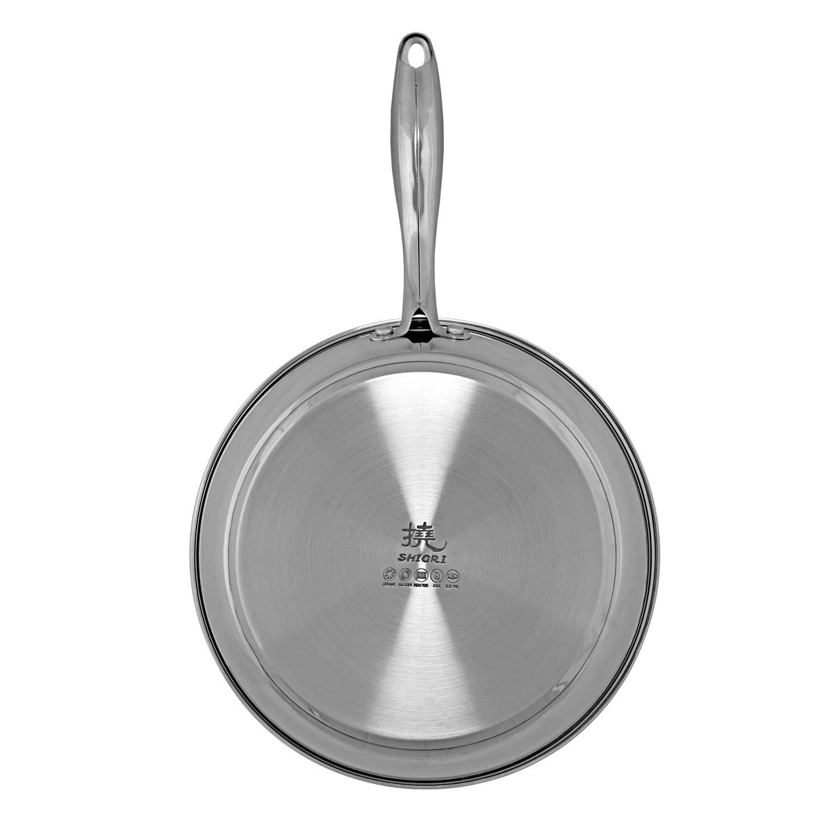 Shiori Stainless Steel 304 Ceramic Coating Induction Frying Pan 28 cm Packaging status original
