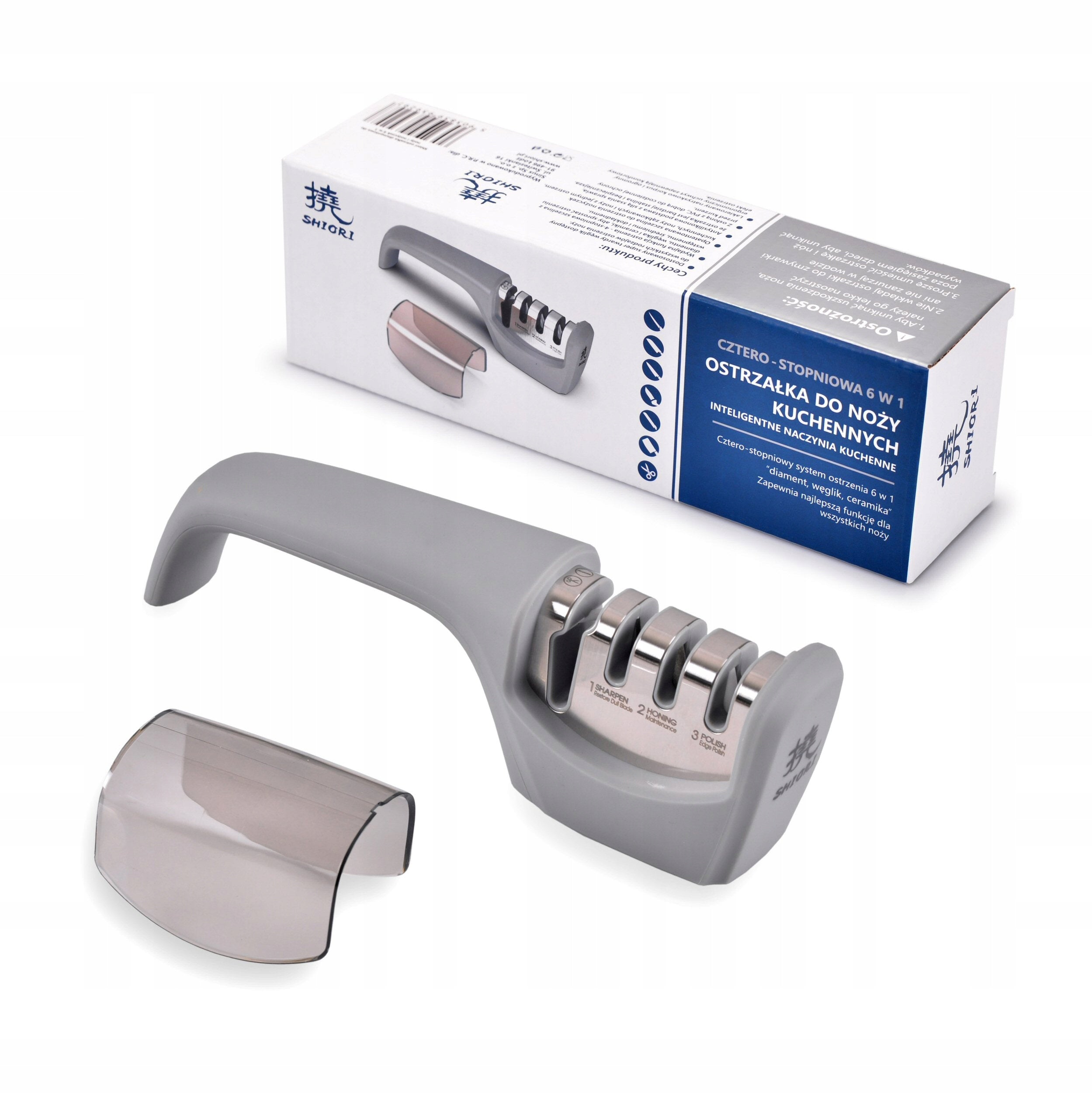 Shiori diamond sharpener for knives, scissors 6 in 1 carbide, ceramics Manufacturer code ostrzałka diamentowa 6 w 1