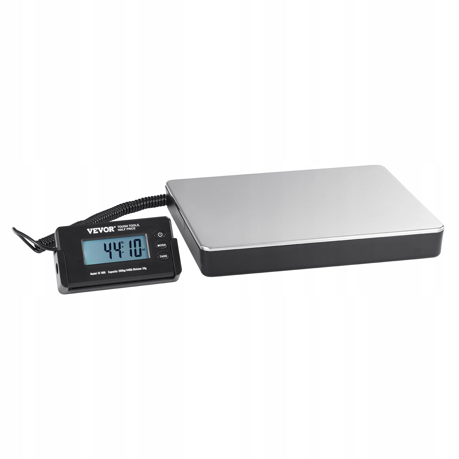 Shipping Scale Digital Postal Scale 440 lbs x 1.7 oz. AC/DC Package LCD Scale type platform