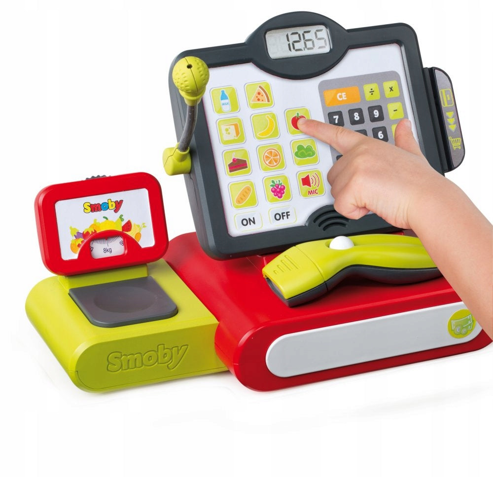 Shop Cash Register Electronic Touch Panel Reader Scanner Light Sound Brand Smoby