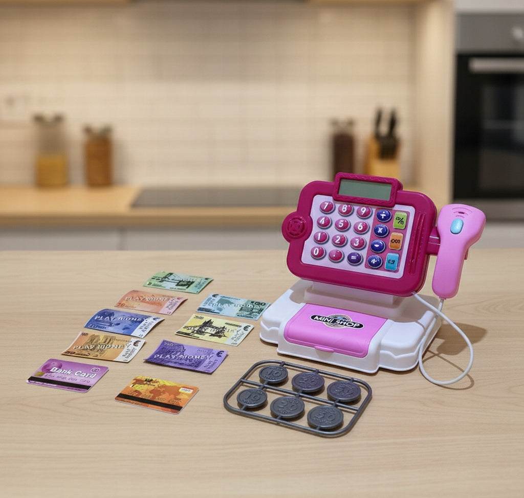 Shop Cash Register Set Supermarket Smart Sound And Light With Accessories EAN (GTIN) 5906196000150