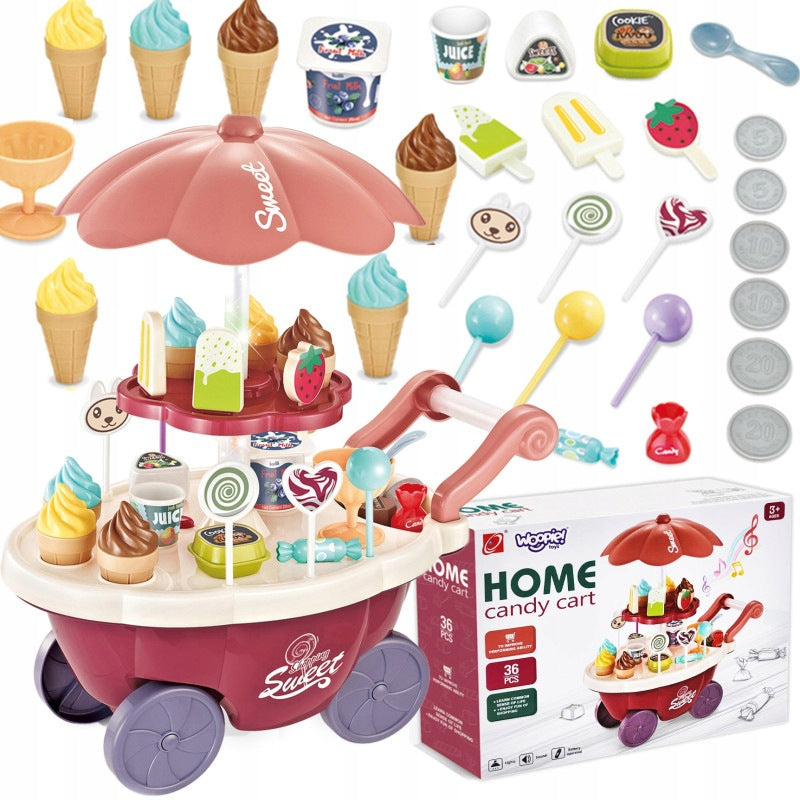 Shop Confectionery Ice Cream Cart Sound Light 36akc WOOPIE